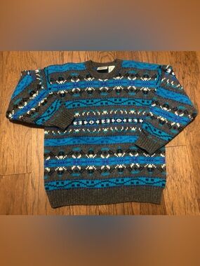 Vintage 100% Shetland Wool Brass Plum by Nordstrom Sweater